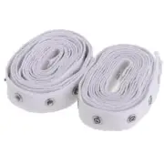 White Snap Buttons Tape Metal Polyester Sewing Fasteners 2
