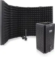 usa Microphone Isolation Shield, 5 Panel Acoustic Vocal Sound Dampening Noise Ab