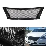 Carbon Fiber Front Bumper Grille Mesh Honeycomb For Nissan Sentra 2013-2015 MA