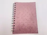 Soft Pink Velvet Diamond Cover Spiral Notebook Journal or Blank Sketch Book Pad