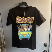 Scooby-Doo MEDIUM Black T-Shirt Scooby Doo & The Gang Size M T-Shirt MEN