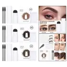 Eyebrow Stamp Shaping Kit Reusable Stamp Brow for with 10 Eyebrow Stencils