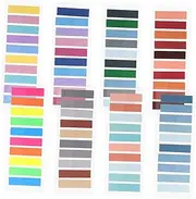 DIYEAH 1set Sticky Index Tabs Colored Page Markers for Note Taking and Organization Bright Portable Reading Highlight Strips for Office and Study Use 1600pcs