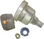 AmazonBasics 15 Amp Female Extension Socket Lead 3 Pin Clear 240V Transparent Plastic Table Top Socket Adapter