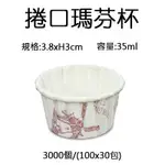 【正好餐具】捲口瑪芬杯-風車(3.8XH3CM)3000個/箱 瑪芬杯/杯子蛋糕/瑪芬蛋糕量多可來電洽詢【BI0001】