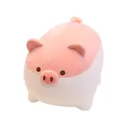 Catzon Soft Fat Pig Plush Hugging PillowCute Piggy Stuffed Animal Doll Toy Gifts for Bedding Kids Birthday-Pink
