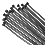 100PCS Cable Zip Tie 20 Inch Nylon Wire Tie with 50LBS Tensile Strength Black
