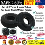Set Of 2 Rubber Tyres And Inner Tubes Spare Parts For Sack Hand Truck Trolley AU