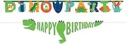 Amscan Dino-Mite Party Dinosaur Jumbo Birthday Banner Kit (Pack of 2)