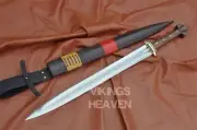 Viking Sword Carbon Steel Forged Blade Full Tang Sword With Sheath