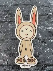 Tara McPherson Alien Bunny Cute Lowbrow Skateboard Art Sticker Decal 2004