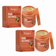Raw Batana Oil for Hair Growth - Organic Batana from Honduras for Thick and Strong Natural Hair -Nourishes Scalp ,Prevents Dry And Split Ha 2pcs