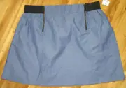 Vanity XL Skirt Pull On 2 Front Pockets 2 Front Zip Light Weight Skirt NWT Cute!
