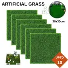 Decorative Synthetic Grass Turf Tiles Lawn Mat Indoor Outdoor Garden Flooring