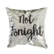 Sequin Bedroom Pillow, Tonight/ Not Tonight