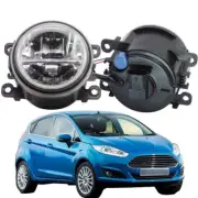 LED Fog Light + Angel Eye Rings Daytime Running Lights DRL Fit For Ford Fiesta (for: Ford)