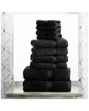 Superior Highly Absorbent 10pc Ultra Plush Egyptian Cotton Towel Set