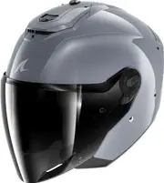 Shark RS Jet Carbon Dark Shadow, open face helmet , color: Grey , size: M