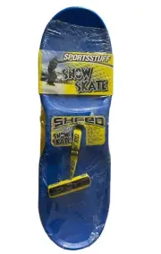 Airhead Snow Skate Shred Sled Snowboard W/Handle (Blue/Yellow) 27.7" NEW SEALED