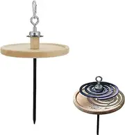 Oak Incense Coil Holder | Detachable and Magnetic Suction Design Coil Incense Holder - Multi-Function Incense Burner for Camping Hiking Outdoor