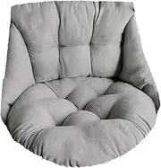 Back Support Chair Cushion Pad - Egg Hammock Seat, Hanging Rope Swing With Cushion, Basket Chair Pads for Indoor Outdoor Garden