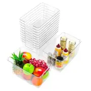 12 Pack Large Clear Plastic Storage Bins,Plastic Containers with Clear-12Pack