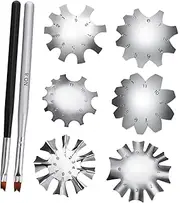 BIUDECO Nail Smile Line Cutter Manicure Templates Stainless Steel Nail Cutters for Professional Use