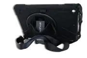 StylePro, shockproof case with shoulder strap, hand strap & rotating stand for iPad Air 5, 10.9” black