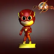 UNPAINTED The Flash - DC Chibi Style 3D Printed Mini Figure BH