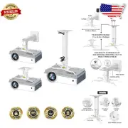 Adjustable Projector Ceiling Mount - 45 lbs Capacity with Cable Management