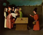 Hieronymus Bosch - The Conjurer Giclee Fine Art Print on Canvas Wall Decor 36"