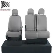 VW VOLKSWAGEN CRAFTER VAN FRONT SEAT COVERS TAILORED (2024 ONWARDS) GREY 308