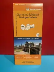 Germany Mid East Michelin Regional Map 544 - 1cm=3km - Unused Spare Copy New