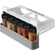 Self-adhesive Wall-mounted Under-Shelf Seasoning Bottle Storage Rack Spice Organizer