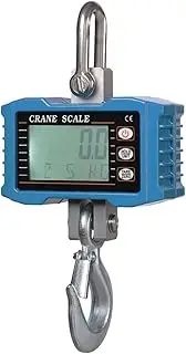 [JAJAJ] Industrial Digital Crane Scale Digital Hanging Scale 1000kg/ 2204lbs Portable Heavy Duty Crane Scale LCD Backlight Industrial Hook Scales Unit Change/Data Hold for Farm,Livestock,Factory,Construction(