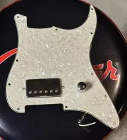 Hot Chrome Series Humbucker Fender USA Spec Electronics Loaded Strat Pickguard