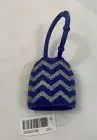 Bath & Body Works Blue Silver Glitter Chevron PocketBac Hand Sanitizer Holder