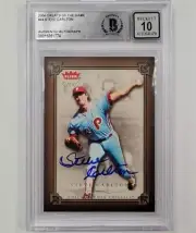 Steve Carlton signed 2004 Fleer Greats of the Game #44 Phillies card BAS 10 auto