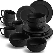 MIAMIO - 16-pc Dinnerware Set/Modern Ceramic Tableware/Dinnerware/Set for 4 Persons - Oasis Collection