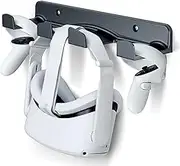 SOKUSIN VR Wall Mount - Storage Stand Holder Hook for Meta/Oculus Quest 2/Quest/Rift/Rift S/PSVR 2/Valve Index/HTC Vive/HP Reverb G2/Playstation VR Headsets, Gaming Controller Hanger Space Saving