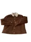 prAna Women XL ASHLAND CORD JACKET SEPIA BROWN SHERPA LINED NWT BOMBER