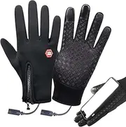 [Generic] USB Heated Gloves - Rechargeable Heated Hand Warmer Gloves | Portable Heated Gloves for Women, Men, Indoor, Outdoor, Riding, Running, Skiing