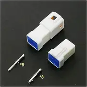 BIZOCA 2P 3P 4P 6P 8P 0.6MM Waterproof Wire Connector with Cable Male/Female Socket JST JWPF Electrical Connector(5set JST-08 no Wire)