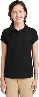 [Port Authority] Girls Silk Touch Peter Pan Collar Polo