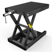 Motorcycle Lift Table Bike Stand Jack Steel Motorbike Scissor Lift Jack Crank Hoist Stand 500KG(1100 lbs)