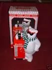 1997 Issue COCA-COLA Ceramic POLAR BEAR w/"VENDING MACHINE" COOKIE Jar