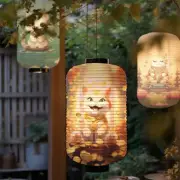 Japanese Traditional Paper Lantern Cute Cat Hanging Lamp Pub Izakaya Cuisine NEW