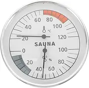 LOORGVEL Sauna Temperature and Humidity Meter Home Sauna Accessories Sauna Temperature Gauge Sauna Thermometer Meter Indoor Outdoor Thermometer Shower Thermometer Bathroom Thermometer Abs