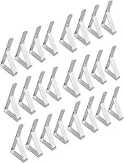 Tablecloth Clips 24pcs Picnic Table Clips Flexible Stainless Steel Table Cloth Cover Clamps Table Cloth Holders Ideal for Picnics Marquees Weddings Graduation Party