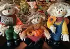 Set 3 Scarecrow Ornament Fall Scarecrow Figurines